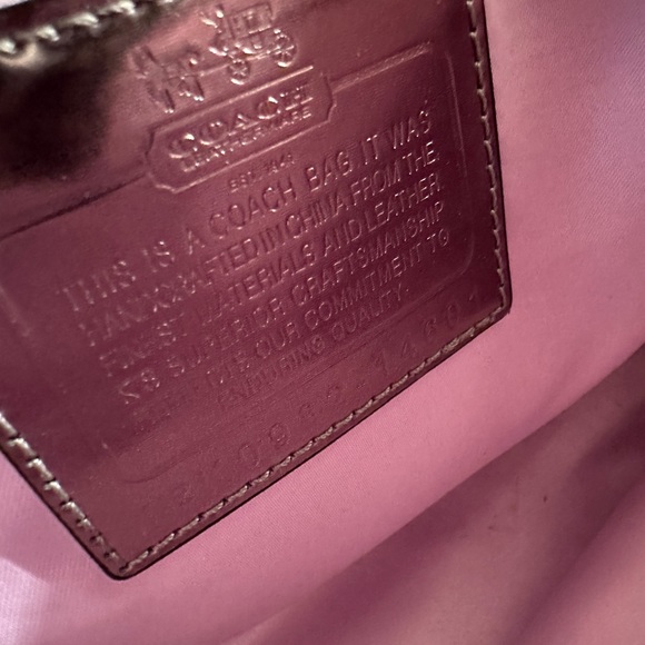 Vintage Coach Madison Embossed Exotic Satchel- pink - Picture 12 of 17